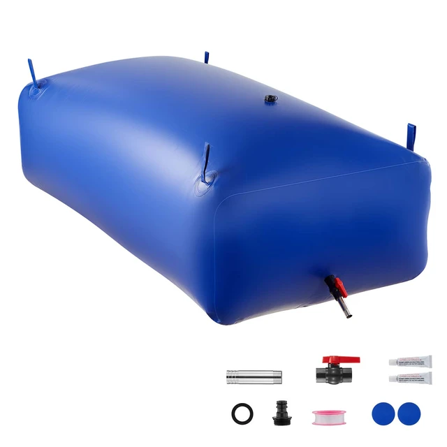 Alt view image 9 of 9 - VEVOR Water Storage Bladder 264.2 Gallon Large Capacity Water Bag, Portable & Collapsible Soft Waters Container, Leakproof & Tear-Resistant PVC Emergency Waters Storage Tank for RV Truck & Outdoor Use