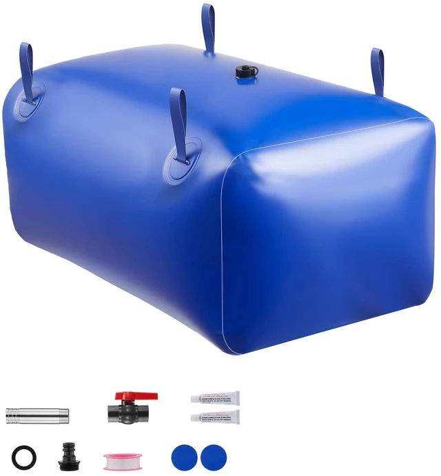 Alt view image 2 of 2 - VEVOR Water Storage Bladder 63.4 Gallon Large Capacity Water Bag, Portable & Collapsible Soft Waters Container, Leakproof & Tear-Resistant PVC Emergency Waters Storage Tank for RV Truck & Outdoor Use