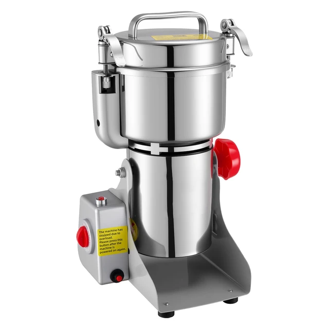 Alt view image 8 of 8 - VEVOR Electric Grain Mill Grinder, 1.8 lbs Commercial Spice Grinders, High Speed 2100W Stainless Steel Pulverizer Powder Machine, for Dry Grains, Spices, Cereals, Coffee, Corn & Pepper, Swing Type