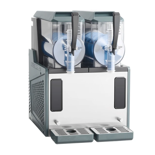 Alt view image 8 of 8 - VEVOR Slushie Machine, 4L/135oz x 2 Tank Slushy Machine for Home, No Ice Needed Frozen Drink Maker, Margarita Maker with Self-Cleaning, for Frozen Margaritas, Frappés, Milkshake & More