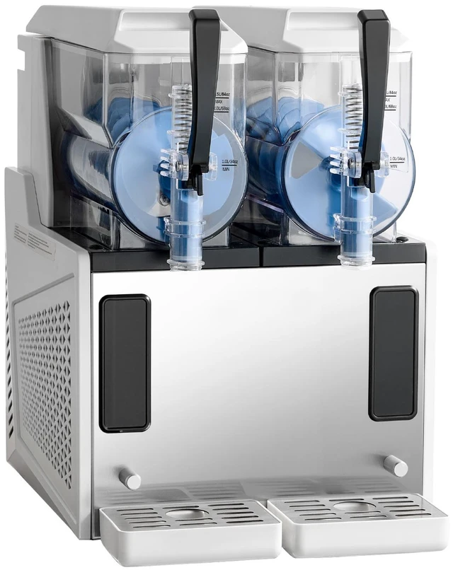Main image of VEVOR Slushie Machine, 3L/100oz x 2 Tank Slushy Machine for Home, No Ice Needed Frozen Drink Maker, Margarita Maker with Self-Cleaning, for Frozen Margaritas, Frappés, Milkshake & More