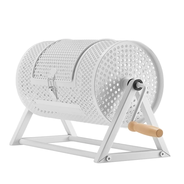 Alt view image 8 of 8 - VEVOR Raffle Ticket Spinner, 11.6" x 6.6" Holds 2500 Tickets or 100 Ping Pong Balls, Raffle Drum Lottery Spinning Cage with Reinforced Handle, Stable Triangular Stand, for Events and Gatherings, White