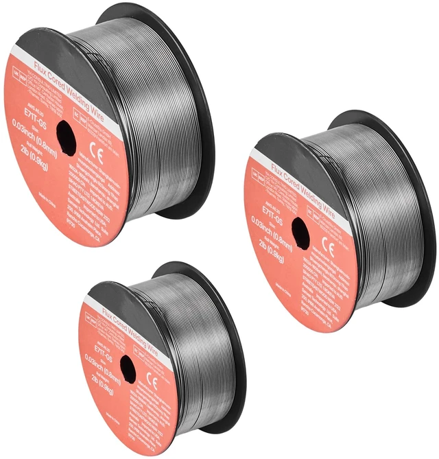 Alt view image 2 of 2 - Vevor Flux Core MIG Welding Wire, E71T-GS 0.03-inch 2 LBS, Gasless Mild Steel Welding Wire with Low Spatter for All Position Arc Welding, Self-Shielded for Outdoor Use (Pack of 3 Rolls)