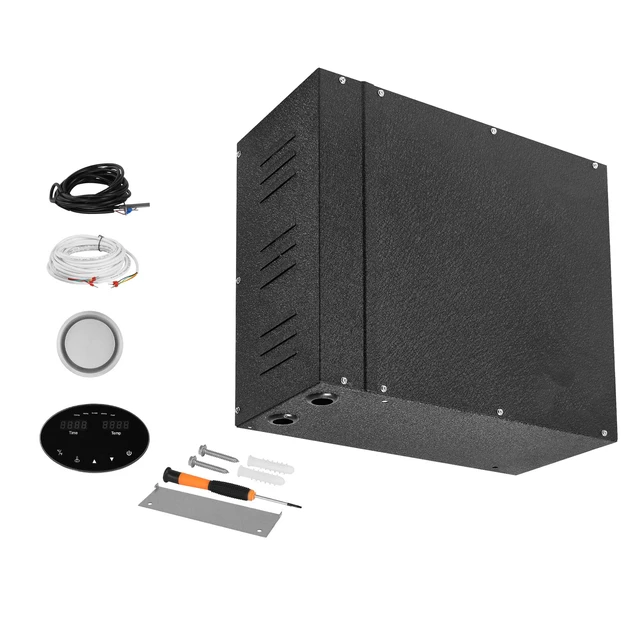 Alt view image 9 of 9 - VEVOR 9kW Steam Generator with Controller for Home Sauna Spa Auto Drain Kit