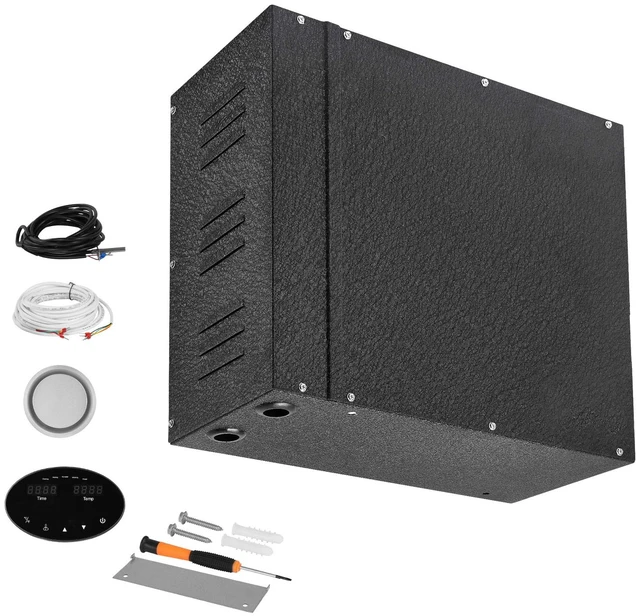 Alt view image 9 of 9 - VEVOR 6kW Steam Generator with Controller for Home Sauna Spa Auto Drain Kit