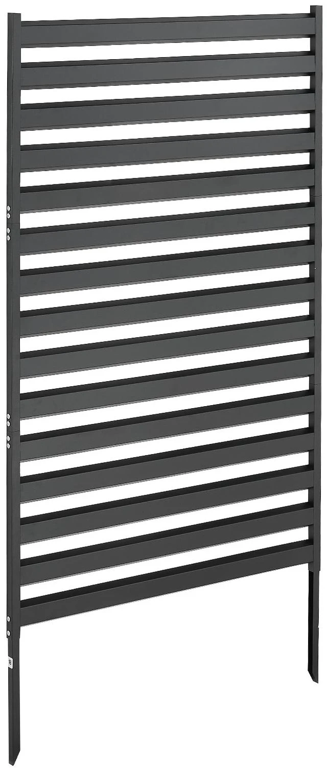 Main image of VEVOR Metal Privacy Screen, 38" W x 60" H Freestanding Modern Privacy Fence, Garden Divider Panel with Extended Ground Stakes & Panel Height Adjustable, Freestanding Outdoor Divider for Garden, Indoor