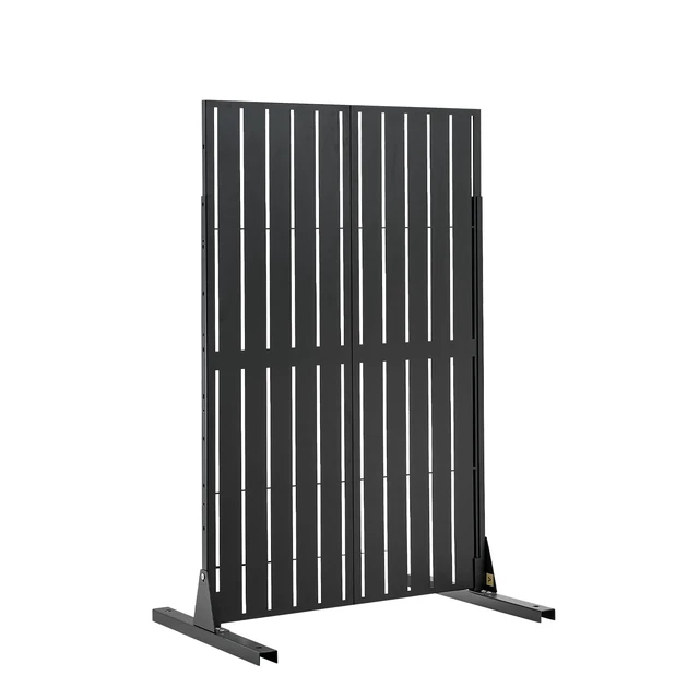 Alt view image 8 of 8 - VEVOR Metal Privacy Screen, 44" W x 72" H Freestanding Modern Privacy Fence, Garden Divider Panel with Extended Base & Reinforcement Fixed, Freestanding Outdoor Divider for Garden, Indoor, Courtyard