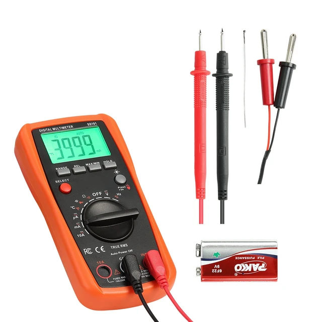 Alt view image 9 of 9 - VEVOR Digital Multimeter 4000 Counts Auto-Ranging TRMS Voltage Current Tester