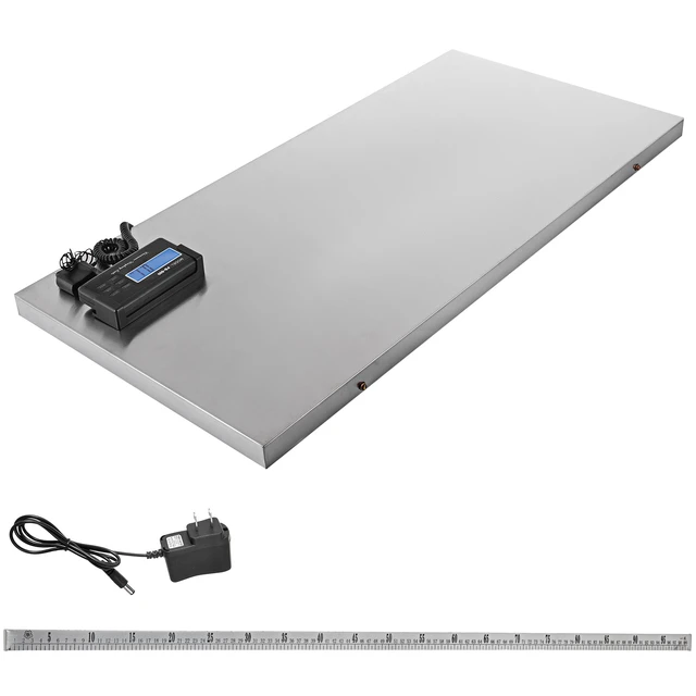 Alt view image 8 of 8 - VEVOR Digital Postal Scale, 0.2 lbs Dual Accuracy, 1100 lbs Commercial Weight Scale with Hold/Tare Function & LCD Display, Fit for Packages, Postage, Luggage, Battery and Power Adapter Included