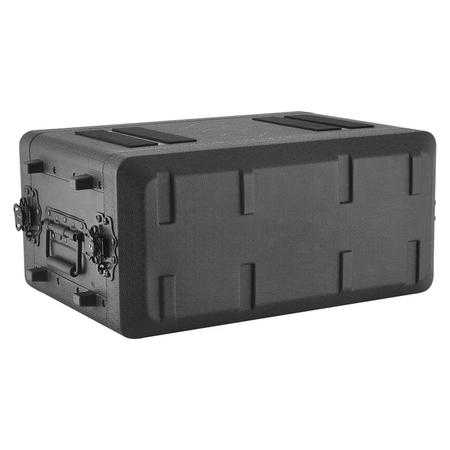 Alt view image 8 of 8 - VEVOR 4U Rack Case, 12 in Depth, Rackmount Flight Case Shallow Rack with Microphone Compartment, Polyethylene Construction, Recessed Latches, Easy Installation, for Amplifier, 8.7 in Internal Depth