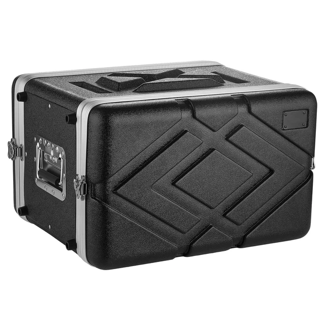 Alt view image 8 of 8 - VEVOR 6U Rack Case, 14 in Depth, Server Rack Cabinet Shallow with ABS Construction, Recessed Twist Latches, Detachable Front & Back Cover, Easy Installation, for Amplifier, 11.4 in Internal Depth