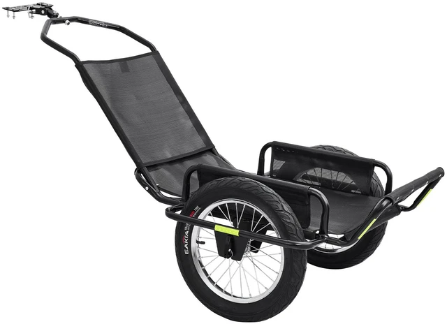 Main image of VEVOR Bike Cargo Trailer 320 lbs Load Heavy-Duty Bicycle Game Cart Foldable, All-Purpose Utility Trailer with 16-Inch Wheels for Any Terrain, Off-Road, Carbon Steel Frame, Fits 22-28 in Bike Wheels