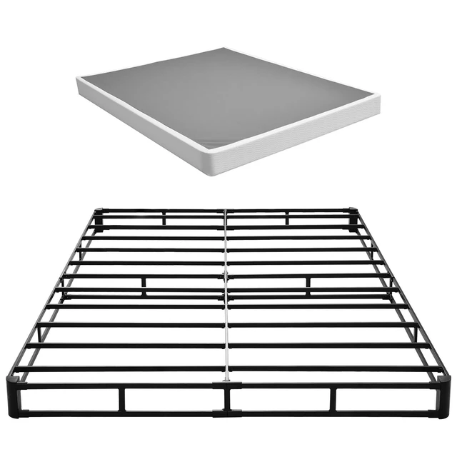 Alt view image 8 of 8 - VEVOR Box Spring, Queen Size Bed Frame with Washable Fabric Cloth, Heavy Duty Metal Frame for Queen Bed, 5.1 in Mattress Foundation, 3500 lbs Max Weight Capacity, Easy Assembly, 79.1 x 59.6 x 5.1 in