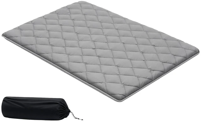 Alt view image 2 of 2 - Vevor Japanese Tatami Mat, Full Size Foldable Japanese Tatami Mattress, Futon Mattress with Storage Bag & Fastener, 9-Layer Floor Mat for Sleeping, Dormitory, Meditation, Yoga, 80 x 54 x 3.5 in, Gray