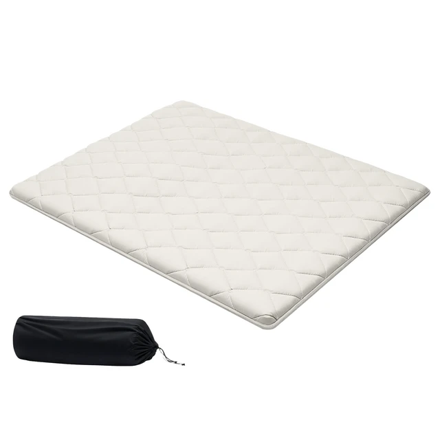 Alt view image 2 of 2 - Vevor Japanese Tatami Mat, Queen Size Foldable Japanese Tatami Mattress, Futon Mattress with Storage Bag & Fastener, 9-Layer Floor Mat for Sleeping, Dormitory, Meditation, Yoga, 80 x 60 x 2.5 in