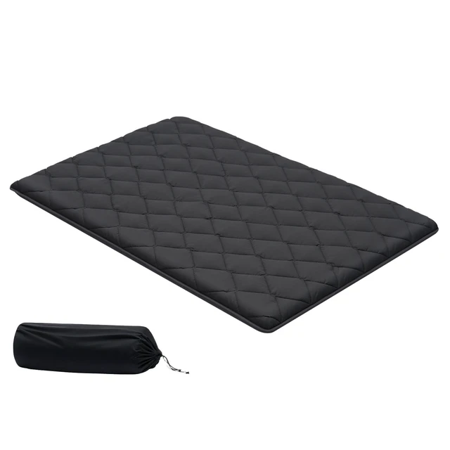 Alt view image 2 of 2 - Vevor Japanese Tatami Mat, Full Size Foldable Japanese Tatami Mattress, Futon Mattress with Storage Bag & Fastener, 9-Layer Floor Mat for Sleeping, Dormitory, Meditation, Yoga, 80 x 54 x 3.5 in, Black
