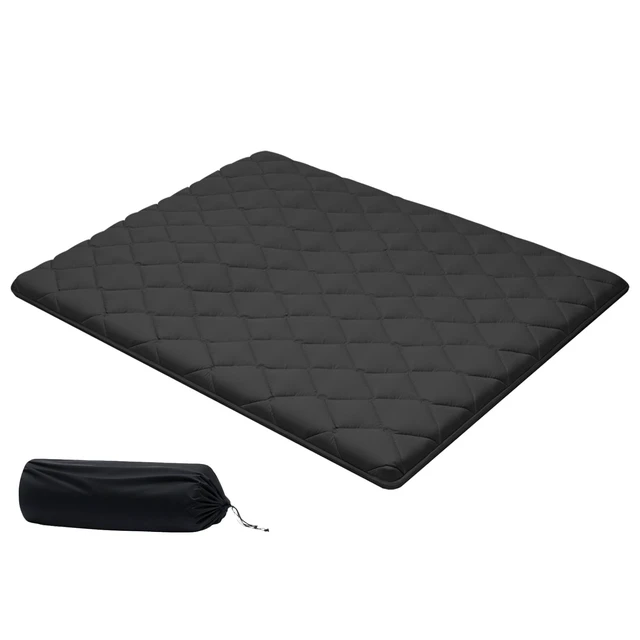 Alt view image 2 of 2 - Vevor Japanese Tatami Mat, Queen Size Foldable Japanese Tatami Mattress, Futon Mattress with Storage Bag & Fastener, 9-Layer Floor Mat for Sleeping, Dorm, Meditation, Yoga, 80 x 60 x 3.5 in, Black