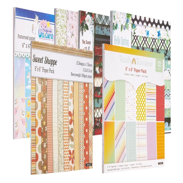 Alt view image 8 of 8 - VEVOR Scrapbook Paper, 72 Sheets, 6 x 6 in Mixed Special Patterned Paper Set for VEVOR Die Cutting and Embossing Machine, Vibrant Color, for Decorations, Scrapbooking, Card Making, and DIY Crafting