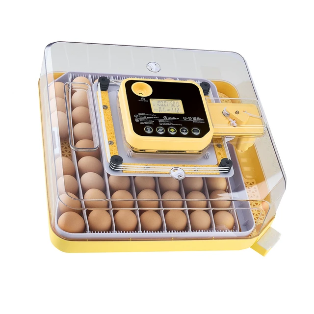 Alt view image 9 of 9 - Vevor 48 Egg Incubator, Automatic Egg Turner with LED Candler, Temperature Display & Auto Humidity Control, 360° View Clear Window, Poultry Eggs Incubator for Hatching Chicks Ducks Goose Quail