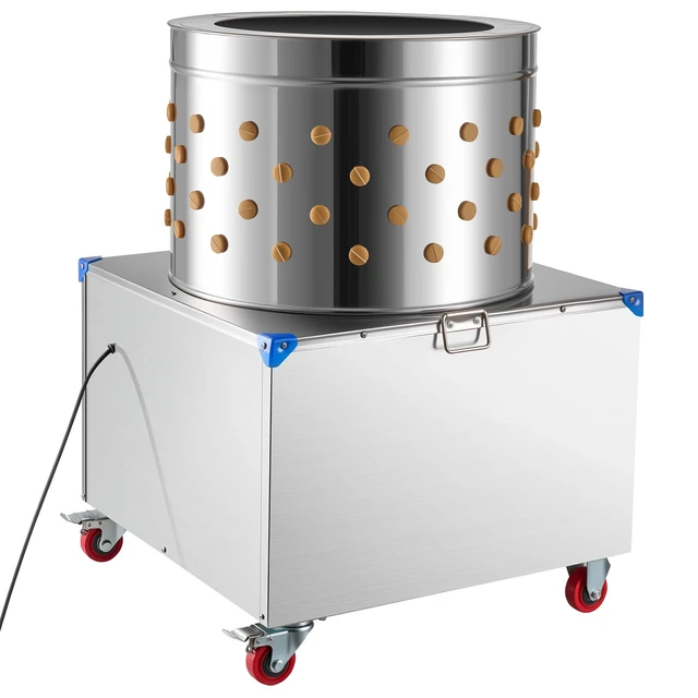 Alt view image 9 of 9 - Chicken Plucker Machine, 23.6 in Drum, 2200W & 240RPM Electric Chicken Plucking Machine with 119 Soft Fingers & Transport Wheels, Stainless Steel Feather Remover for Processing 2-4 Chicks Once