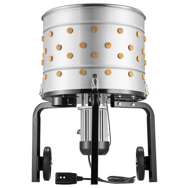 Alt view image 8 of 8 - VEVOR Chicken Plucker Machine, 19.7 in Drum, 750W & 275RPM Electric Chicken Plucking Machine with 98 Soft Fingers & Transport Wheels, Stainless Steel Feather Remover for Processing 2 Chicks Once