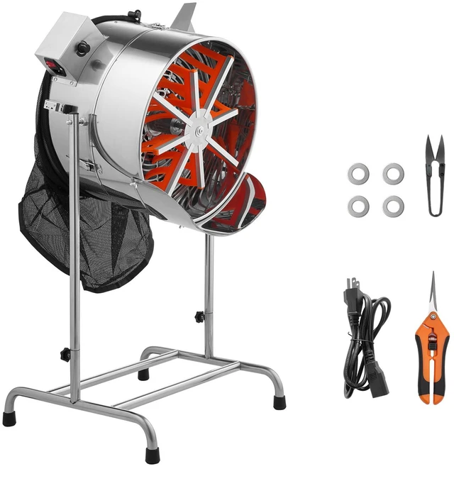 Alt view image 9 of 9 - VEVOR Electric Bud Leaf Trimmer 18 in Tiltable Bud Trimmer Stainless Steel Blade