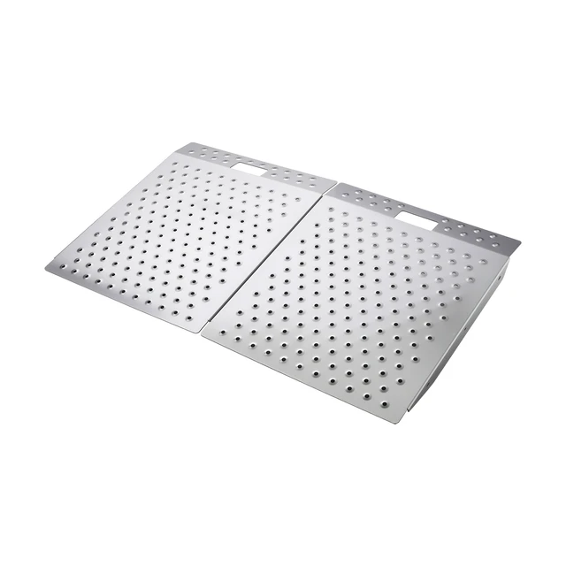 Alt view image 8 of 8 - VEVOR Threshold Ramp for Doorways, 29.5 x 24.3 in, Platform Aluminum Wheelchair Ramp, Non-Slip Door Threshold Ramps, 750 lbs Load Capacity, for Home Steps, Curbs, Wheelchairs, Walkers, Scooter, Carts