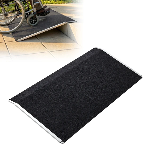 Alt view image 8 of 8 - VEVOR Threshold Ramp for Doorways, 31.9 x 15.4 in, Platform Aluminum Wheelchair Ramp, Non-Slip Door Threshold Ramps, 400 lbs Load Capacity, for Home Steps, Curbs, Wheelchairs, Walkers, Scooter, Carts