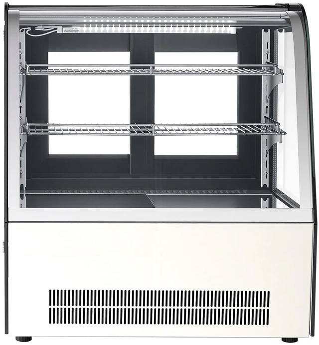 Main image of VEVOR Refrigerated Display Case, 4.2 Cu.Ft./105L Countertop Pastry Display Case, 2-Tier Commercial Cake Refrigerator with LED Lighting, TURBO Cooling, Frost-Free Air-Cooling, for Bakery, Dessert Shop