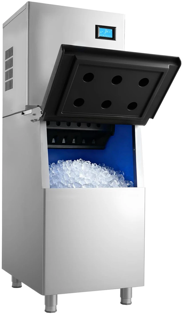 Main image of VEVOR Commercial Ice Maker Machine, 360LBS/24H Ice-Making Machine with 250LBS Large Storage Bin, Auto Self-Cleaning Ice Maker with Touchscreen for Bar Cafe Restaurant Business Commercial