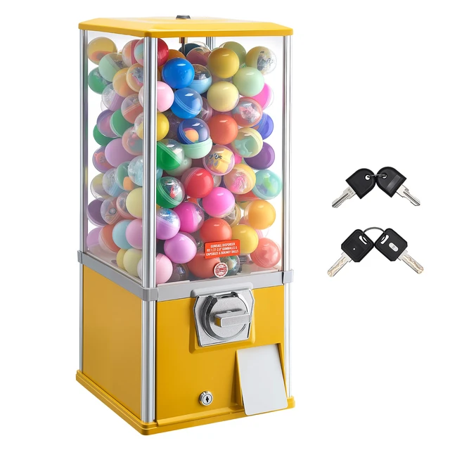 Alt view image 15 of 15 - VEVOR Gumball Machine, 25 inch Height Candy Vending Machine Dispenser, 25-Cent Vending Machines for Shopping Malls, Supermarkets, Amusement Parks, Arcades, Holds Up to 230 1.77 inch Spherical Candies
