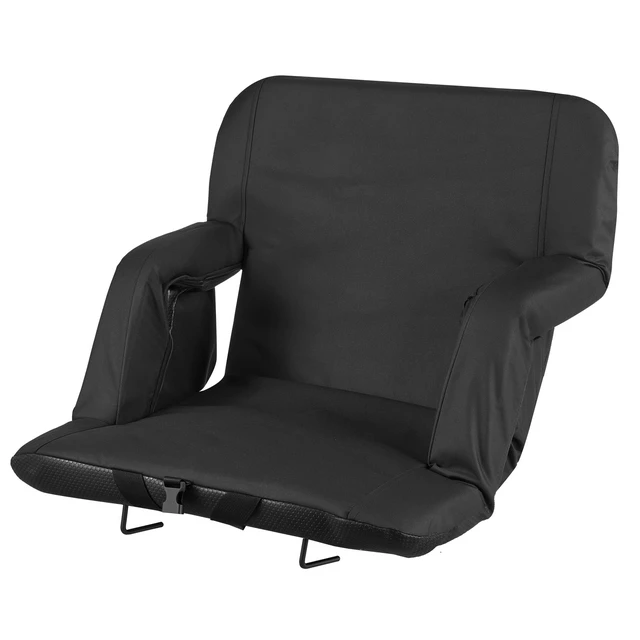 Alt view image 9 of 9 - VEVOR Stadium Seat, 6 Adjustable Angle Bleacher Chair, 2.9'' Cushion Stadium Seat with Back Support and Armrest, Wide Bleacher Chair with Hook Pocket Cupholder for Picnics, Beach Sports, and Gaming