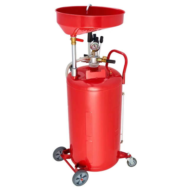 Alt view image 9 of 9 - VEVOR Waste Oil Drain Tank 21 Gallon Air Operated Portable Oil Drainer