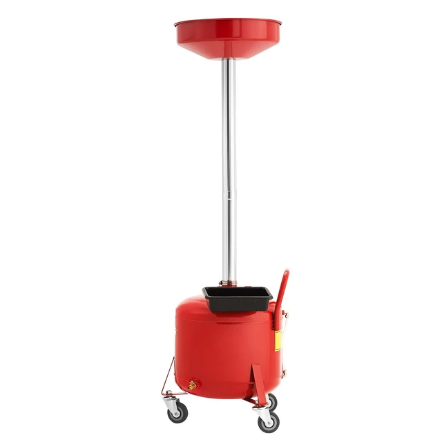 Alt view image 9 of 9 - VEVOR Waste Oil Drain Tank 8 Gallon Industrial Fluid Drain Tank with Toolbox