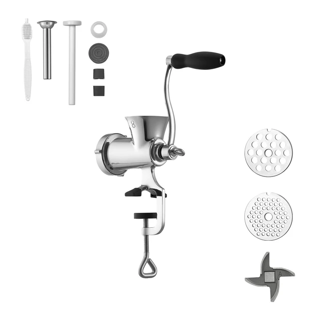 Alt view image 2 of 2 - VEVOR Manual Meat Grinder 304 Stainless Steel Mincer Sausage Stuffer Table Clamp