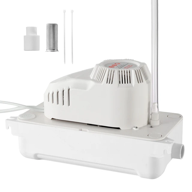 Alt view image 8 of 8 - VEVOR Condensate Pump, 1/12 HP, 90 GPH, 20 ft Lift, 115V Automatic AC Condensation Removal Pump with Safety Switch 20 ft Tubing, for Air Conditioner, Dehumidifier, HVAC, Furnace, Ice Maker Water Drain