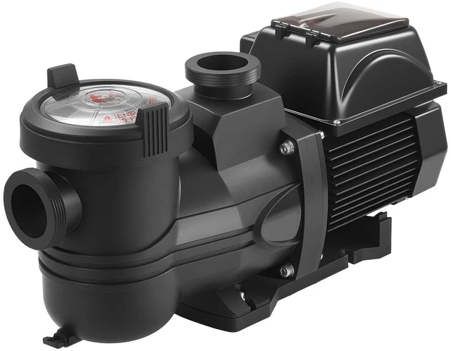 Alt view image 15 of 15 - VEVOR Variable Speed Pool Pump, 1.5 HP, AC 220-240V, 132 GPM, In/Above Swimming Pool Pump with Filter Basket, Powerful Self Priming, Programmable Timer, for Inground and Above Ground Swimming Pool
