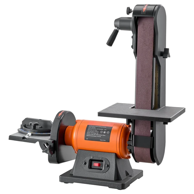 Alt view image 2 of 2 - 6" Disc Sander & 2" x 42" Belt Sander, 420W Professional Bench Belt Disc Sanders Combo with Multiple Angle Adjustments for DIY Woodworking, Furniture Refinishing, Knife Sharpening