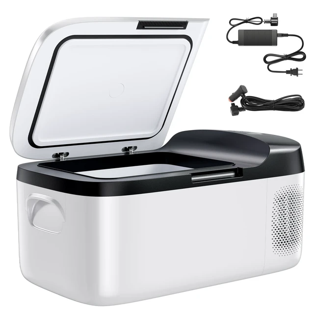 Alt view image 15 of 15 - Car Refrigerator, DC 12/24V AC100-240V Compressor Electric Cooler, -4°F to 68°F Car Fridge with APP Control, 16 QT Cars Freezer for RVs, Campsites, Boats, Camping, Fishing, 60W Portable Freezer