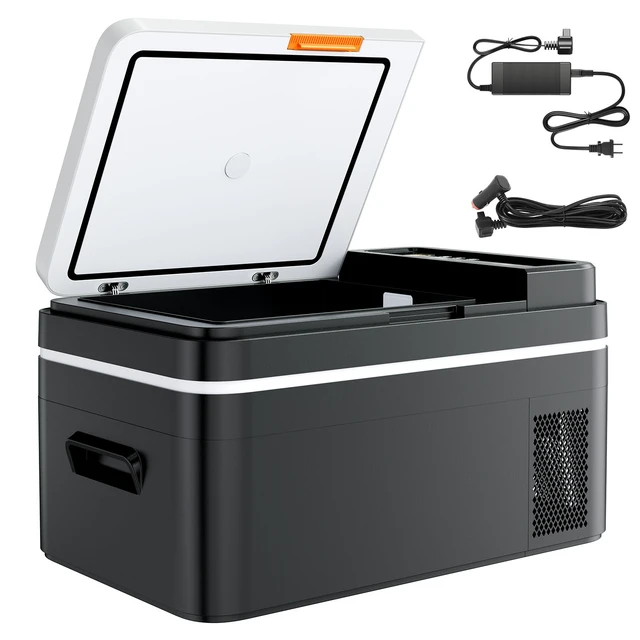 Alt view image 15 of 15 - Car Refrigerator, DC 12/24V AC100-240V Compressor Electric Cooler, -4°F to 68°F Car Fridge with APP Control, 23 QT Cars Freezer for RVs, Campsites, Boats, Camping, Fishing, 45W Portable Freezer