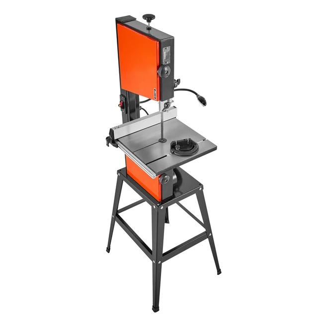 Alt view image 9 of 9 - Band Saw with Stand, 10-Inch, Two-Speed Benchtop Bandsaw, 373W 1/2 HP, 6 in Max Cutting Height, 13.2 x 13.4 in Cast Iron Table, with 360° Work Light, Miter Gauge, Fence, Band Saw for Woodworking
