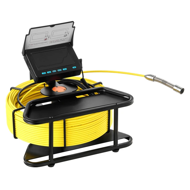 Alt view image 9 of 9 - VEVOR Sewer Camera 98ft 4.3-inch Drain Inspection Camera IP68 Waterproof 6 LEDS