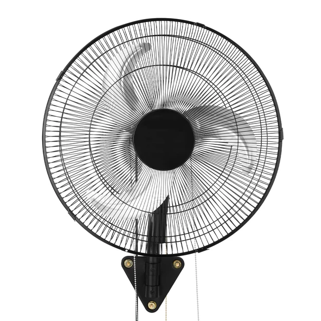 Alt view image 8 of 8 - VEVOR Wall Mount Fan, 18 in Wall Mounted Hanging Fan Oscillating, 3-Speed, Long Airflow Distance, Adjustable Rotation Angle, Mechanical Powerful for Industry, Commercial, Garage, Workshop, Gym, Black