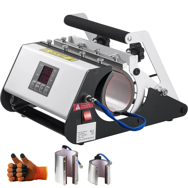 Alt view image 2 of 2 - VEVOR Tumbler Heat Press Machine, 30 oz and 40 oz Mug Press, Fast and Even Heating, with Tape, Gloves, Easy Temp and Time Setting, Heat Transfer for Sublimation Tumblers, Cups, Mugs, Black and White