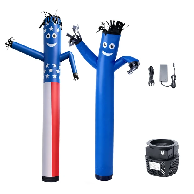 Alt view image 9 of 9 - Inflatable Tube Man with Blower, 6 ft Tall, Wacky Waving Wind Flying Inflatable Dancing Tube Guy with 1/15 HP IPX3 Waterproof Blower Fan, for Outdoor Advertising Business Store Party Decoration