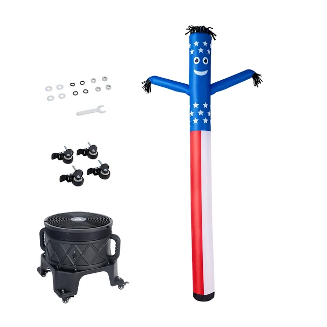 Alt view image 9 of 9 - Inflatable Tube Man with Blower, 20 ft Tall, Wacky Waving Wind Flying Inflatable Dancing Tube Guy with 1 HP IPX3 Waterproof Blower Fan, for Outdoor Advertising Business Store Party Decoration
