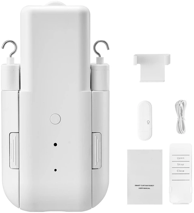 Alt view image 2 of 2 - VEVOR Automatic Curtain Opener Electric Smart Curtain Opener U/I-shaped Rails