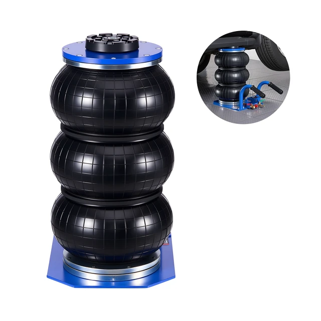 Alt view image 2 of 2 - Vevor Air Jack, 3 Ton/6613 lbs Triple Bag Air Jack, Airbag with Six Steel Pipes, Lift Up to 17.7 inch/450 mm, 1-6 s Fast Lifting Pneumatic with Short Handles for Car, SUV, Pickup Truck Repair, Garage