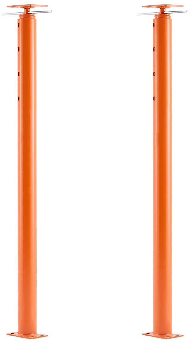 Alt view image 2 of 2 - Vevor House Floor Jacks, 2 Pack 54-150 Inch Height Range, 11200 lbs Max Load Capacity, Adjustable Support Beam Basement Jack Post Pole for Leveling, Lift Steel Telescoping Post for Temporary Support