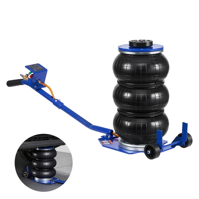 Alt view image 2 of 2 - Vevor Air Jack, 3 Ton/6613 lbs Triple Bag Air Jack, Airbag with Six Steel Pipes, Lift Up to 17.7 inch/450 mm, 1-6 s Fast Lifting Pneumatic with Long Handle & Rubber Pad for Cars, SUVs, Pickup Trucks